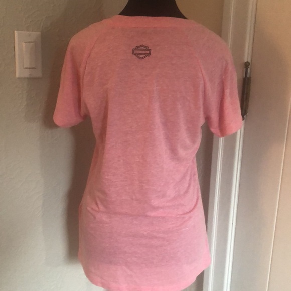 Ladies Harley Davidson Pink T-Shirt - Size Small - Picture 5 of 9